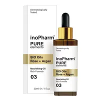 inoPharm Pure Elements Bio Oils Róża & Olejek arganowy serum do twarzy, 30 ml