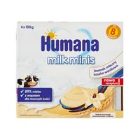 Humana Milk Minis deserek mleczny kaszka waniliowa, 4 x 100 g. Data ważności 10.04.2024