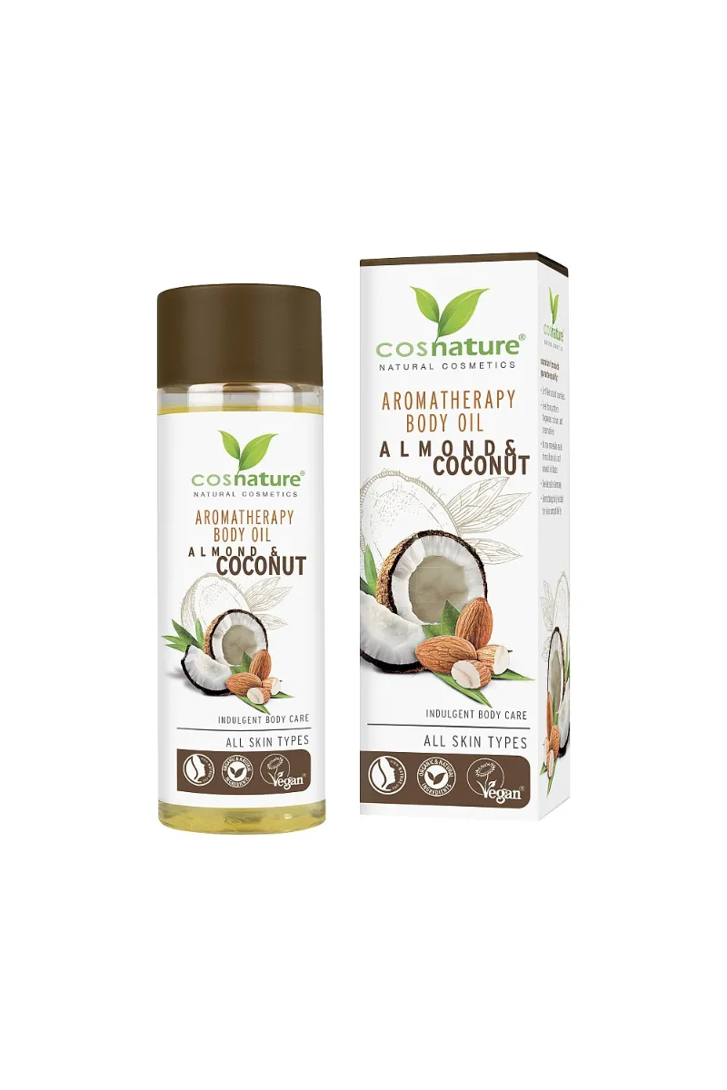 Cosnature, naturalny, aromatyczny migdałowo-kokosowy olejek do pielęgnacji ciała, 100 ml
