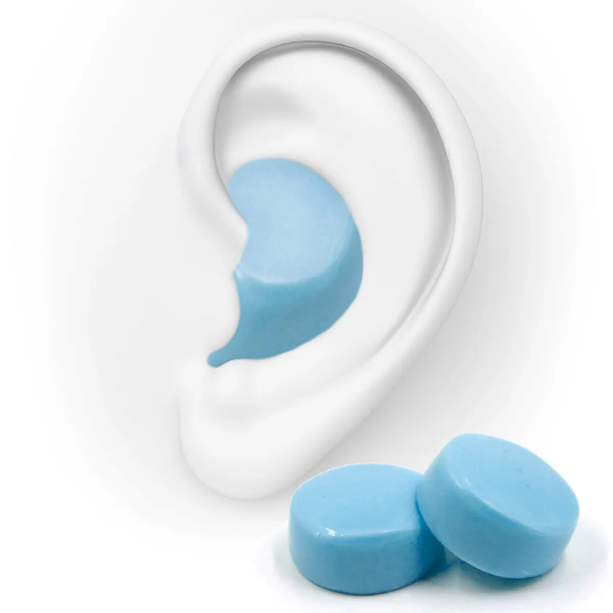 Haspro Mold 6P, formowane zatyczki do uszu, kolor niebieski, 6 par 
