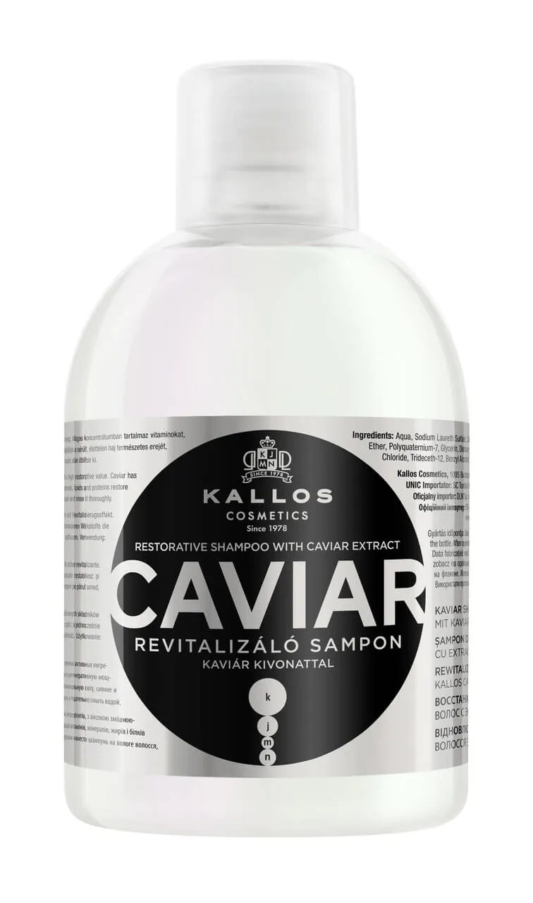 Kallos, rewitalizujący szampon do włosów, Caviar, 1000 ml