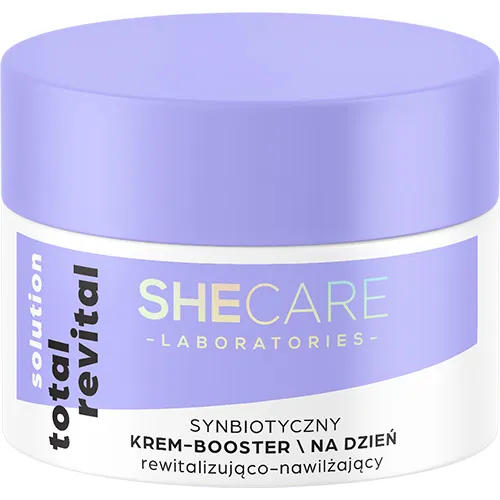 SheCare Total Revital Solution synbiotyczny krem-booster na dzień rewitalizująco-nawilżający, 50 ml 
