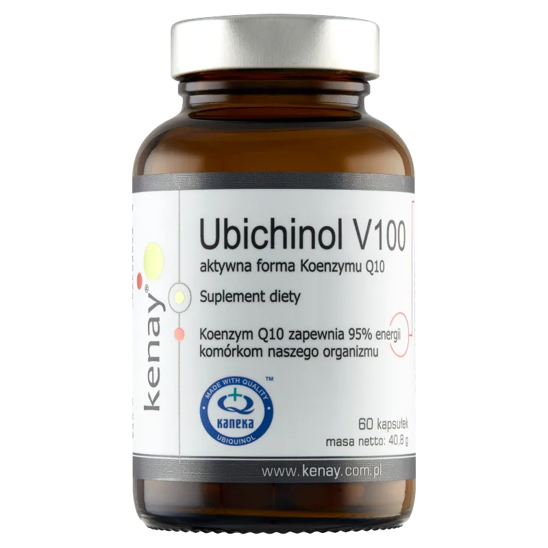 KenayAG, Ubichinol V100, aktywna forma koenzymu Q-10 100 mg, suplement diety, 60 kapsułek