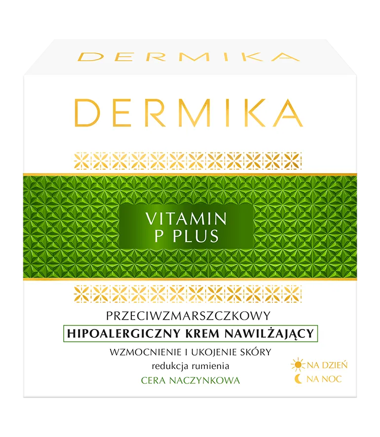 Dermika Vitamin P Plus hipoalergiczny krem nawilżający na dzień i na noc, 50 ml 