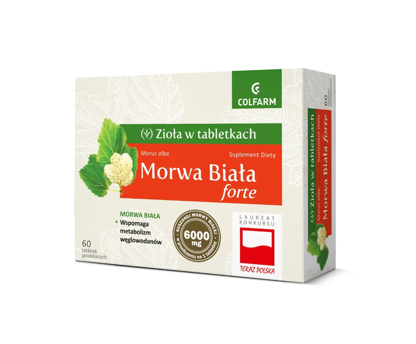 Morwa Biała forte, 60 tabletek powlekanych