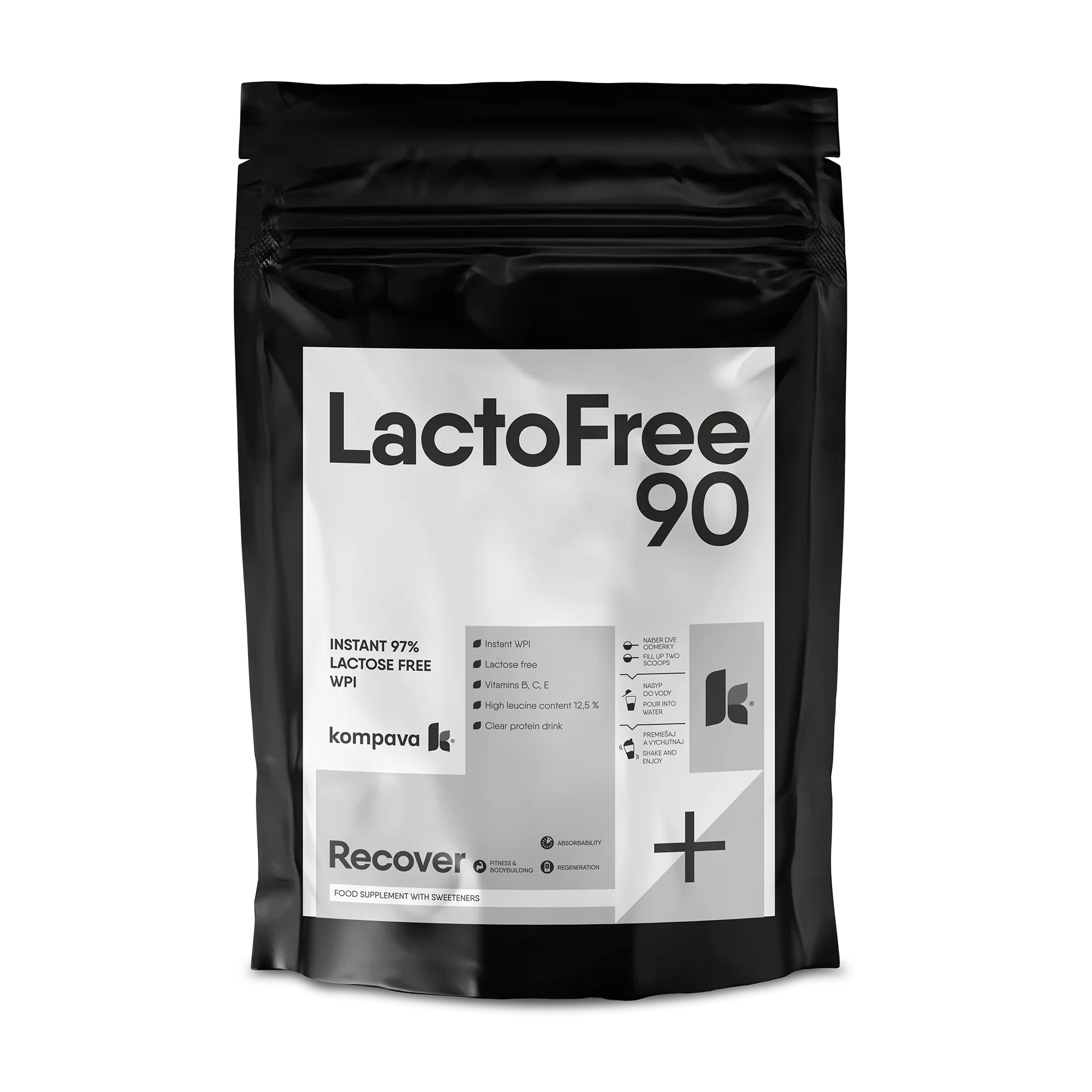 Kompava LactoFree 90 odżywka białkowa wanilia-bourbon, 500 g