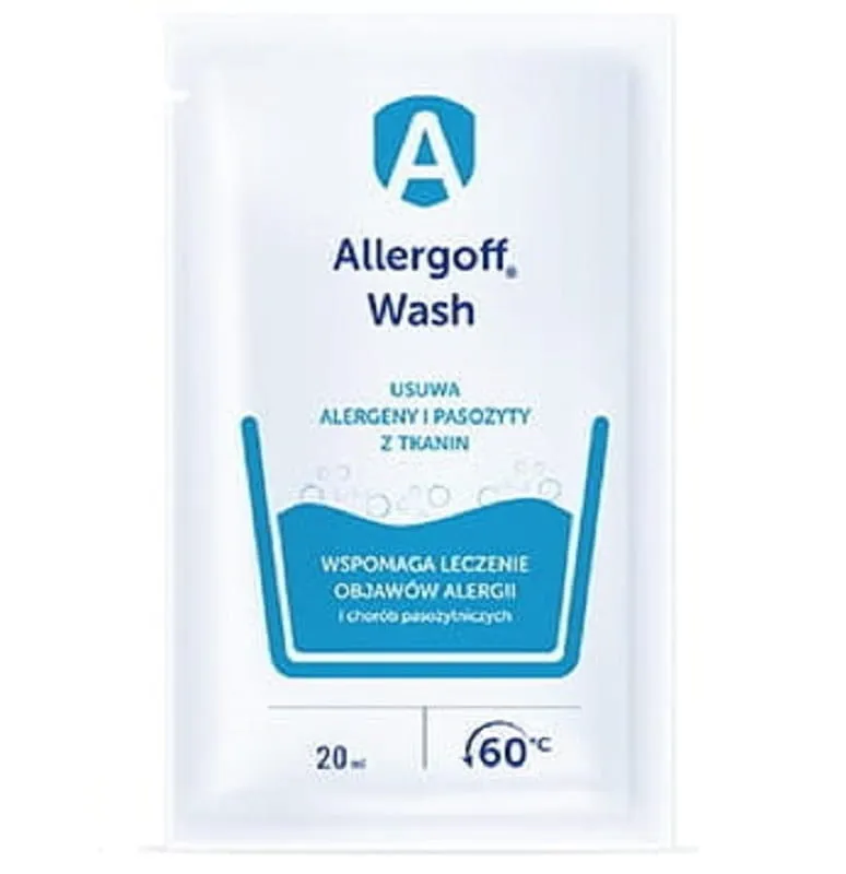 Allergoff Wash dodatek do prania w niskich temperaturach, 20 ml