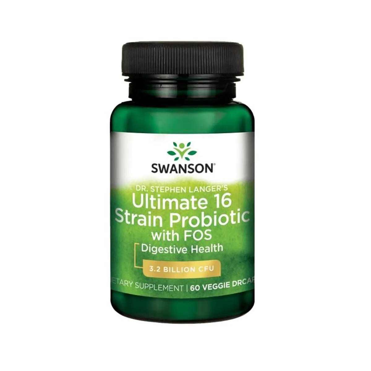 Swanson, Probiotyk 16 szczepów z FOS, suplement diety, 60 kapsułek