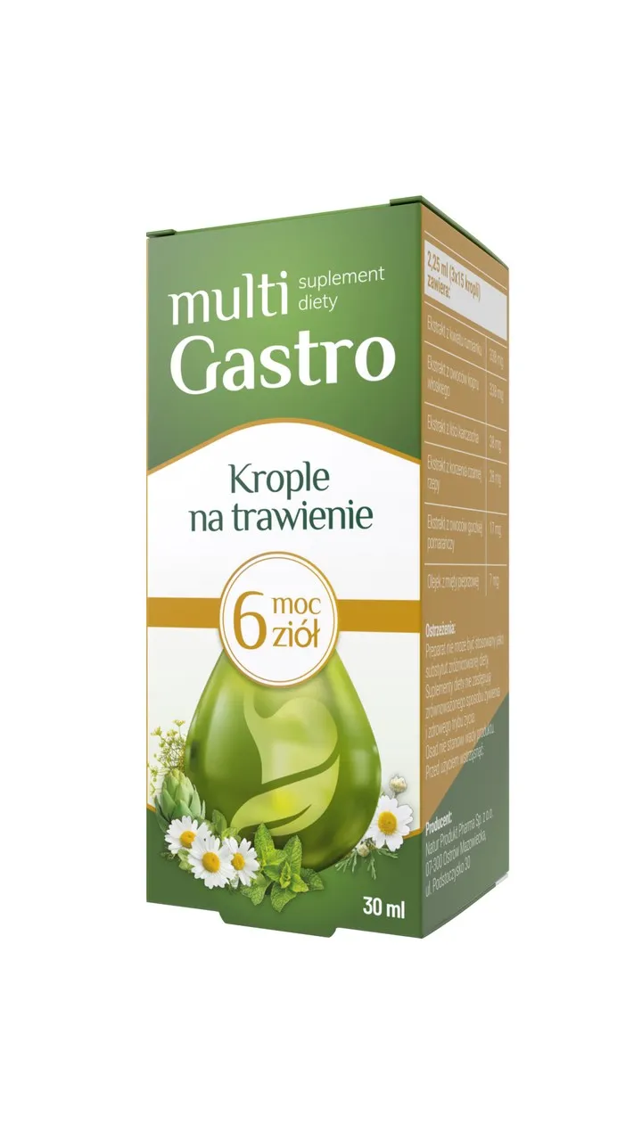 Multigastro, suplement diety, 30 ml