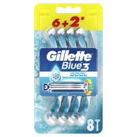 Gillette Blue3 Cool Jednorazowa maszynka do golenia dla mężczyzn, 6+2 szt.