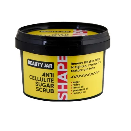 Beauty Jar Shape Anti-Cellulite Sugar Scrub cukrowy peeling antycellulitowy do ciała, 250 g. Data ważności 31.05.2024