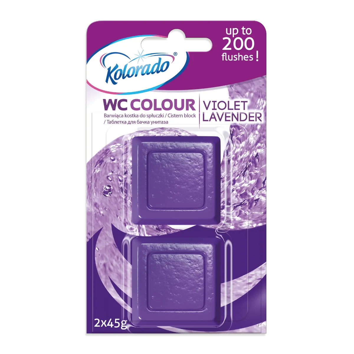 Kolorado Colour Lavender Violet kostka do WC, 2 szt.