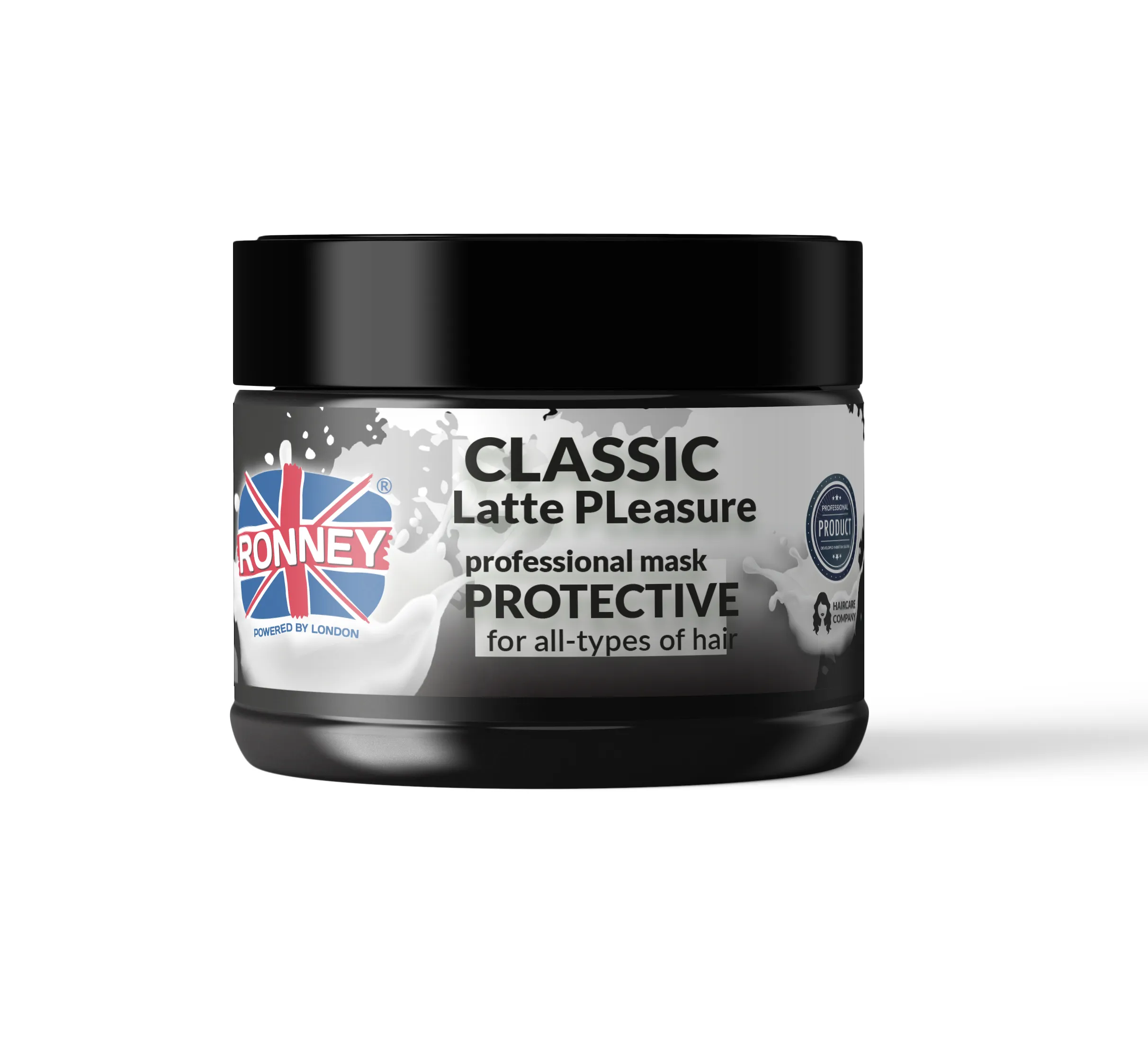 RONNEY Classic Latte Pleasure ochronna maska do każdego rodzaju włosów, 300 ml