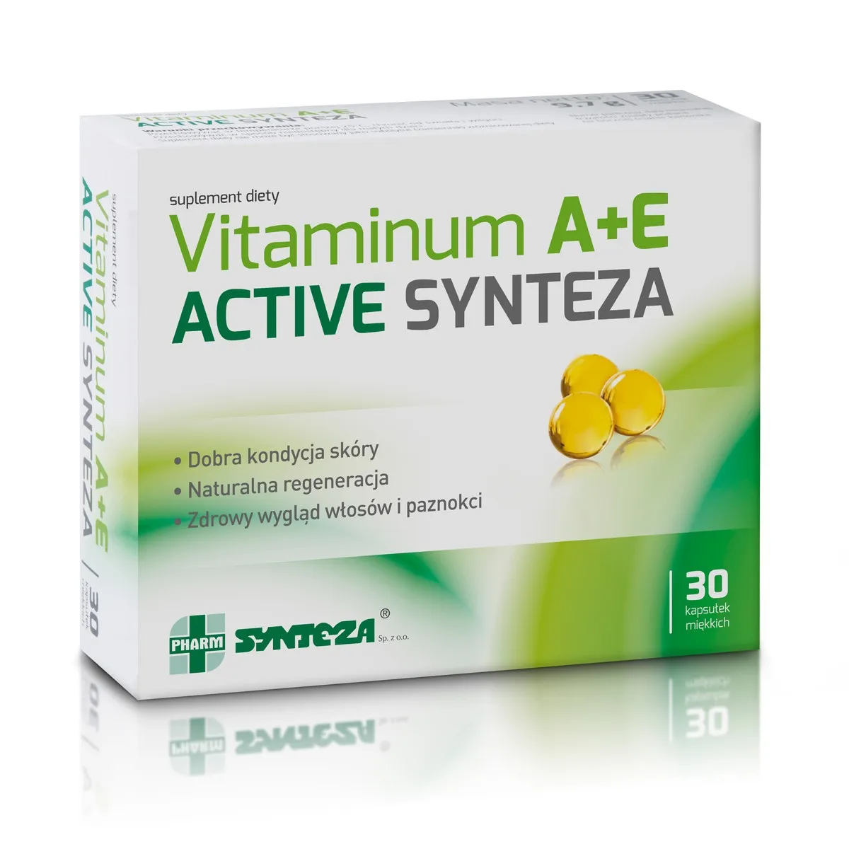 Vitaminum A+E Active Synteza, suplement diety, 30 kapsułek