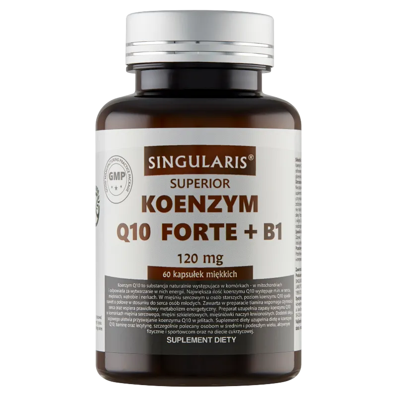 Singularis Superior Koenzym Q10 Forte + B1, suplement diety, 60 kapsułek