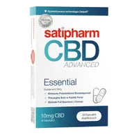 Satipharm CBD Advanced Essential, suplement diety, 30 kapsułek dojelitowych