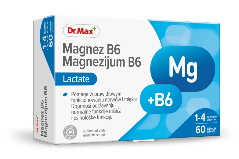 Magnez B6 Dr.Max, suplement diety, 60 tabletek