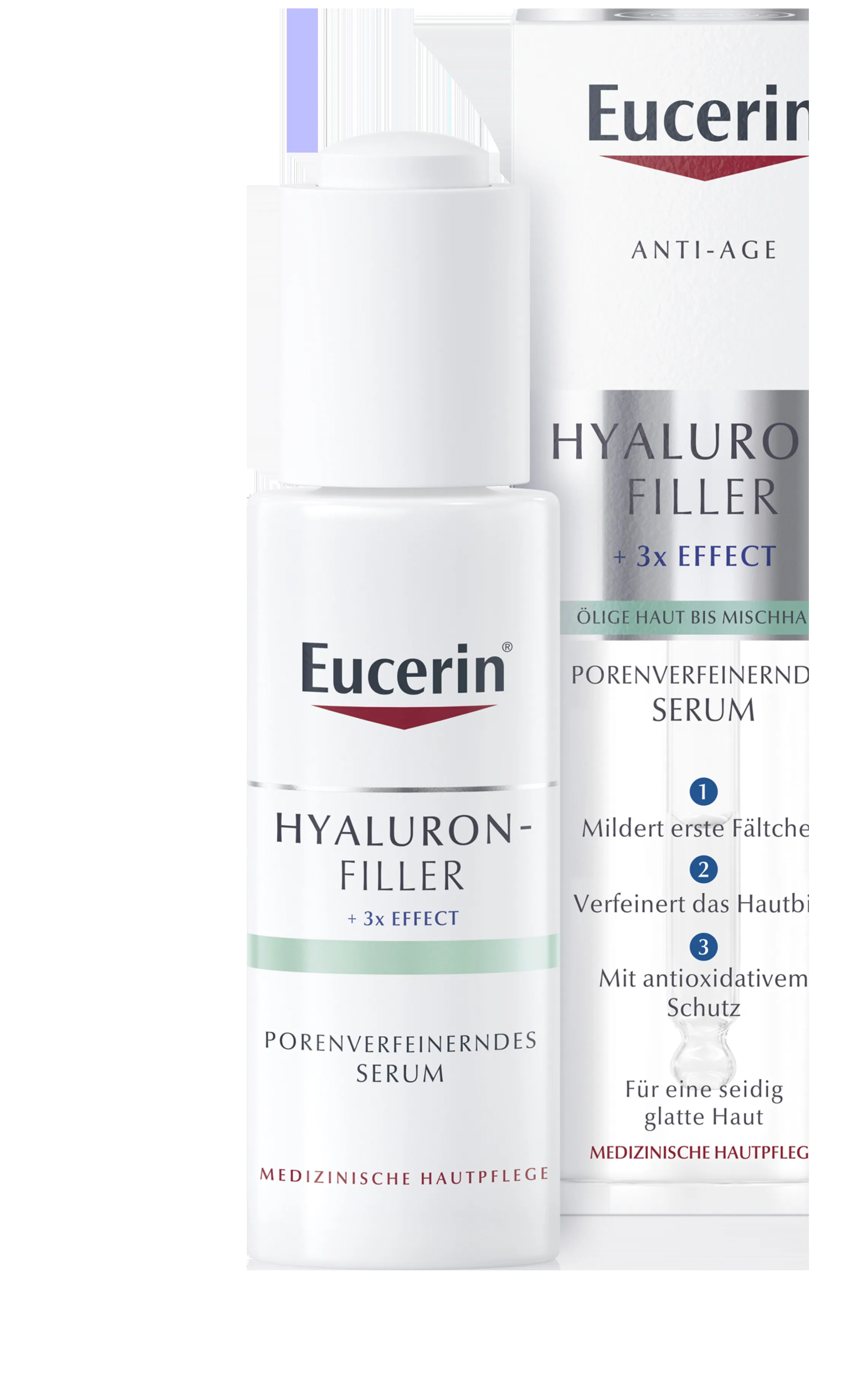 Eucerin Hyaluron-Filler przeciwzmarszczkowe serum wygładzające, 30 ml 