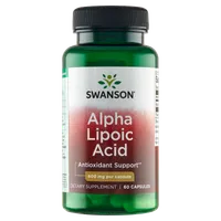 Swanson, ALA - kwas alfa liponowy, 600 mg, suplement diety, 60 kapsułek