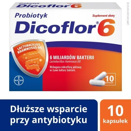 Dicoflor 6, suplement diety, 10 kapsułek