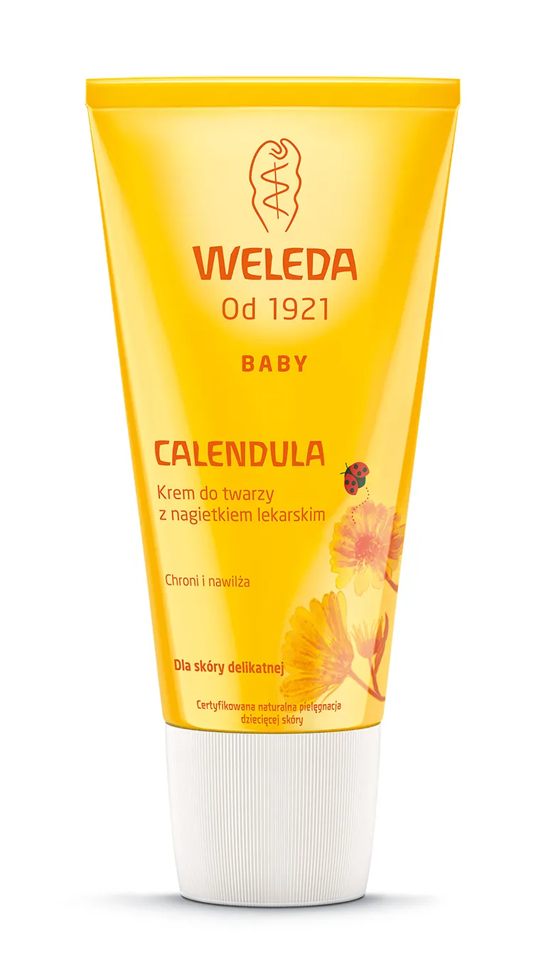 Weleda Calendula, krem do twarzy dla niemowląt z nagietkiem lekarskim, 50 ml