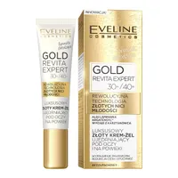 Eveline Cosmetics Gold Revita Expert luksusowy złoty krem żel ujędrniający pod oczy i na powieki 30+/40+, 15 ml