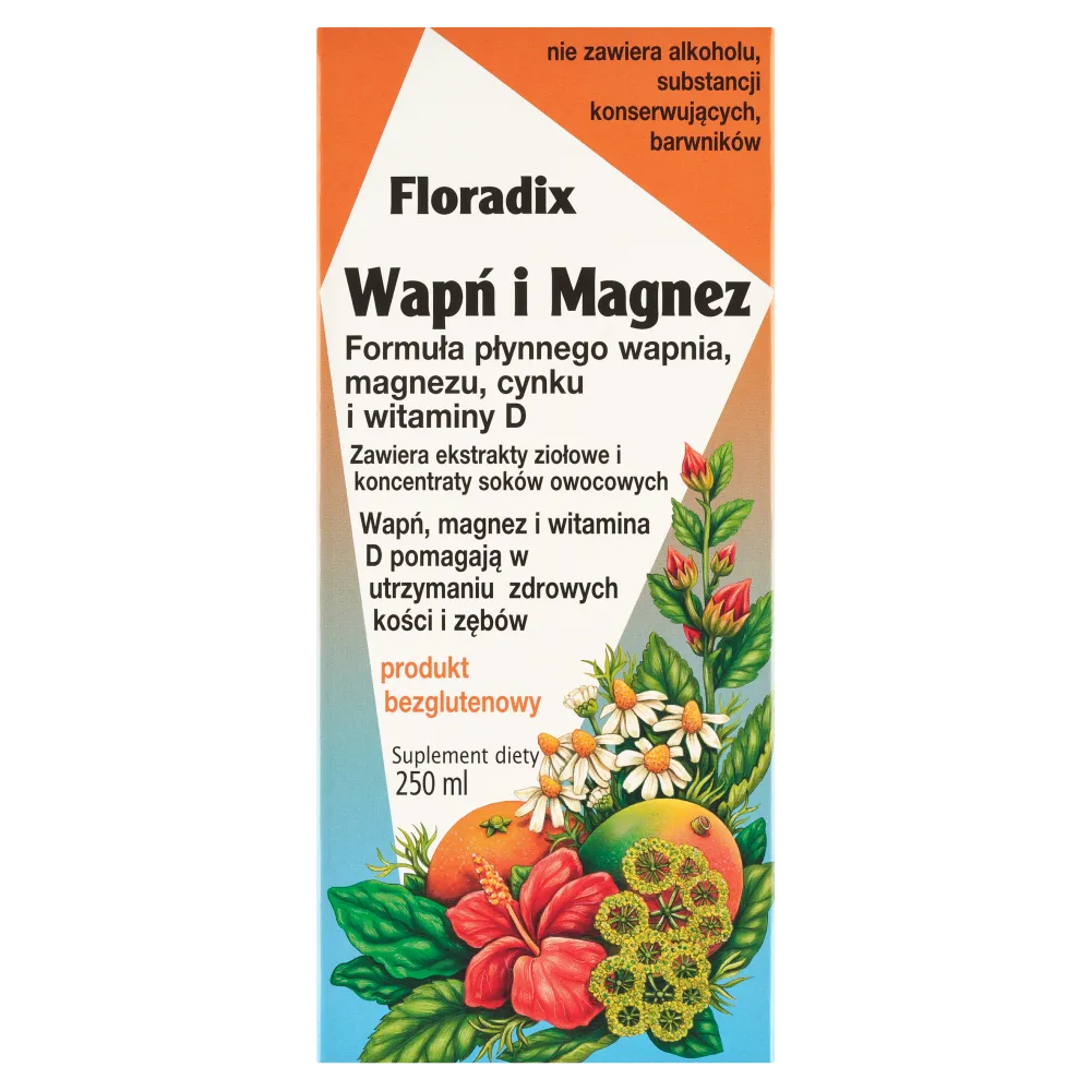 Floradix Wapń i Magnez. suplement diety, 250 ml 