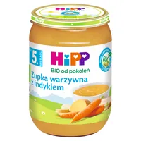 HiPP BIO od pokoleń zupka warzywna z indykiem po 5. miesiącu, 190 g