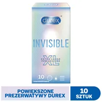 Durex Invisible XL, prezerwatywy, 10 sztuk