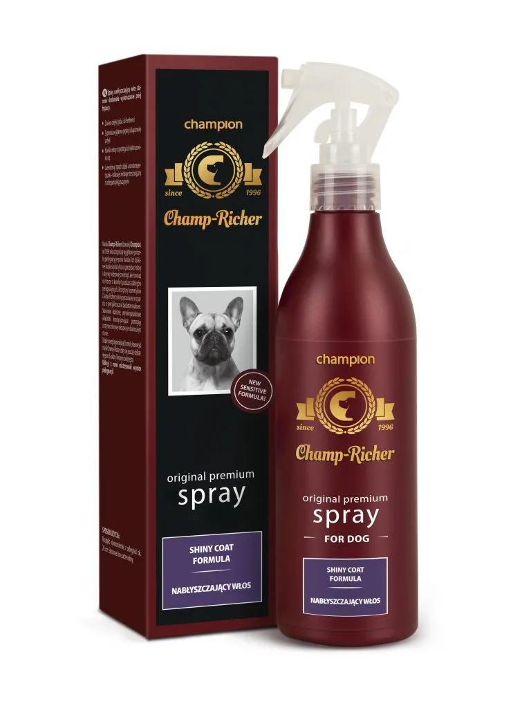 Champ-Richer Champion Spray nabłyszczający włos dla psów, 250 ml