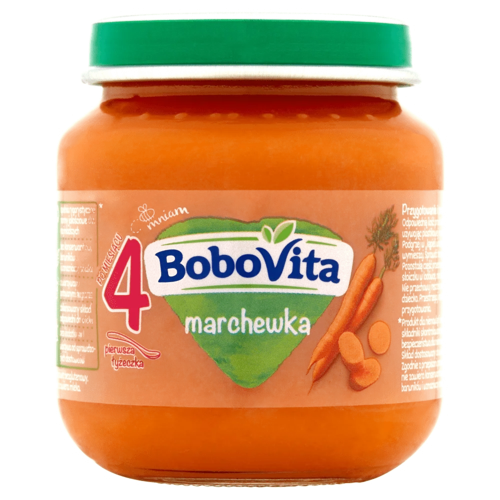 BoboVita marchewka dla niemowląt po 4 miesiącu życia, 125 g