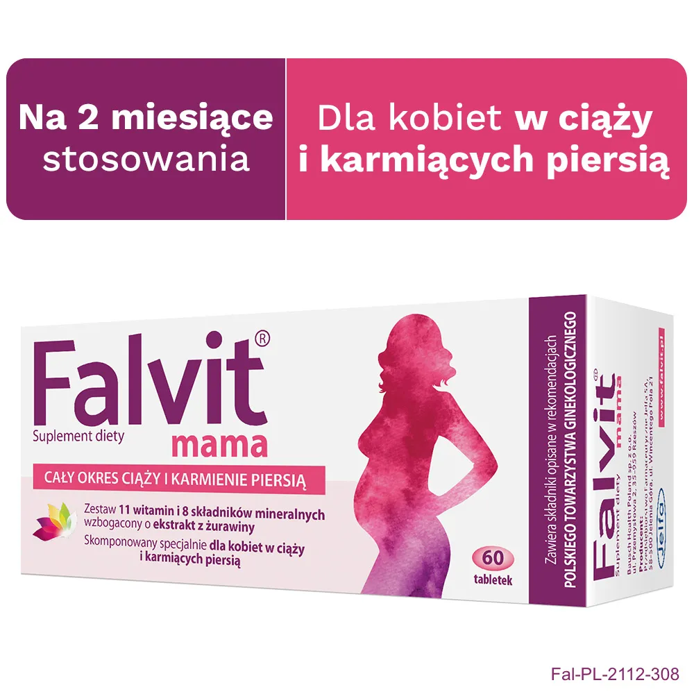 Falvit mama, suplement diety, 60 tabletek
