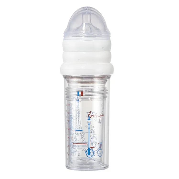 Le Biberon Français Paryż zestaw butelek dla noworodków i niemowląt, 2 x 210 ml + 1 x 360 ml 