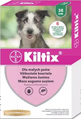 Kiltix, 1,25 g + 0,28 g, obroża dla małych psów < 10 kg, 1 sztuka