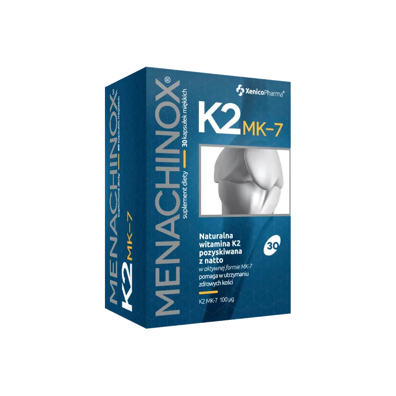 Menachinox K2 MK.7, suplement diety, 30 kapsułek. Data ważności 31.07.2023