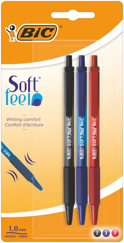 BIC Soft Feel Zestaw długopisów mix kolorów, 1 szt.