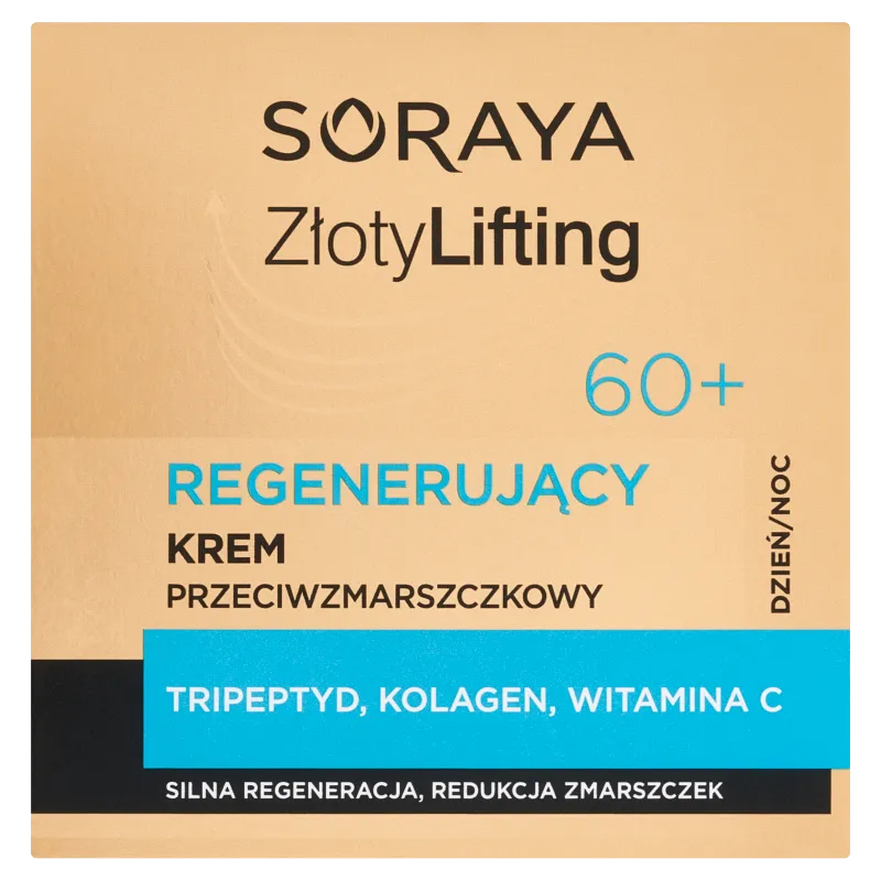 Soraya Złoty Lifting regenerujący krem przeciwzmarszczkowy 60+, 50 ml