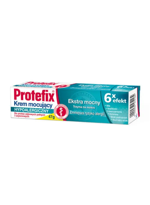 Protefix - hypoalergiczny krem mocujący do protez zębowych, 47 g