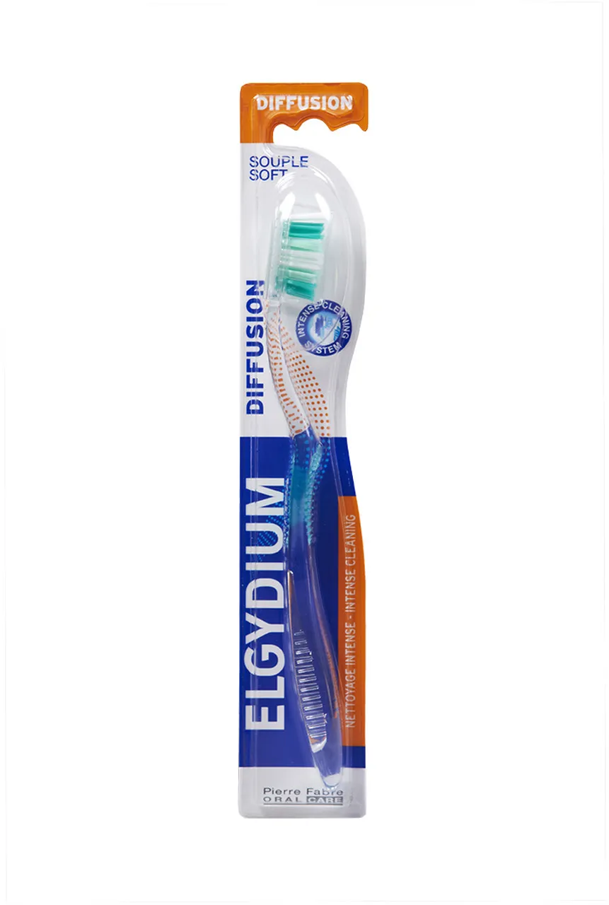 Elgydium Diffusion Soft, szczoteczka do zębów, 1 sztuka