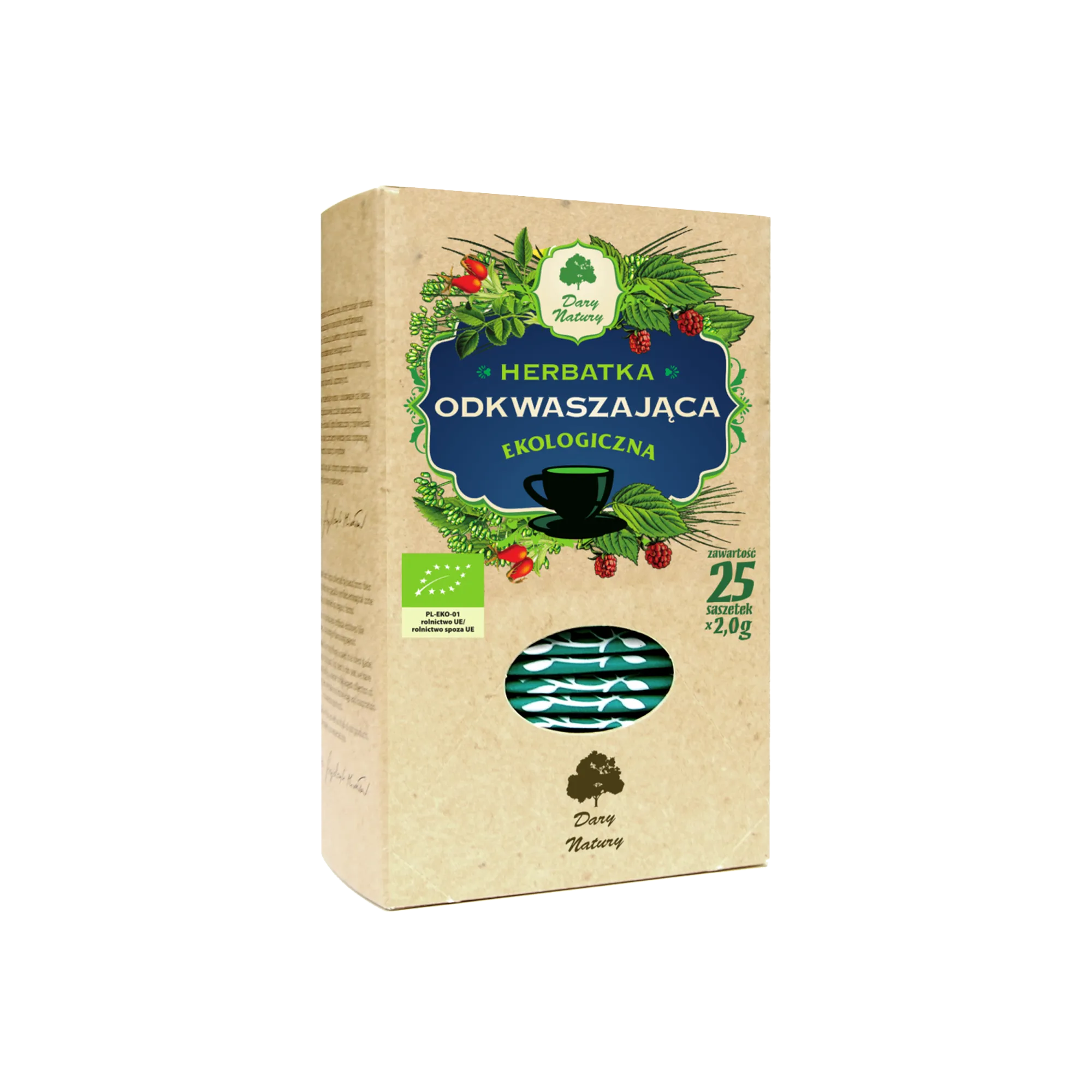 Dary Natury BIO Ekologiczna herbatka odkwaszająca, 2 x 25 g