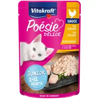 Vitakraft Poésie Délice Junior saszetka z kurczakiem dla kociąt, 85 g