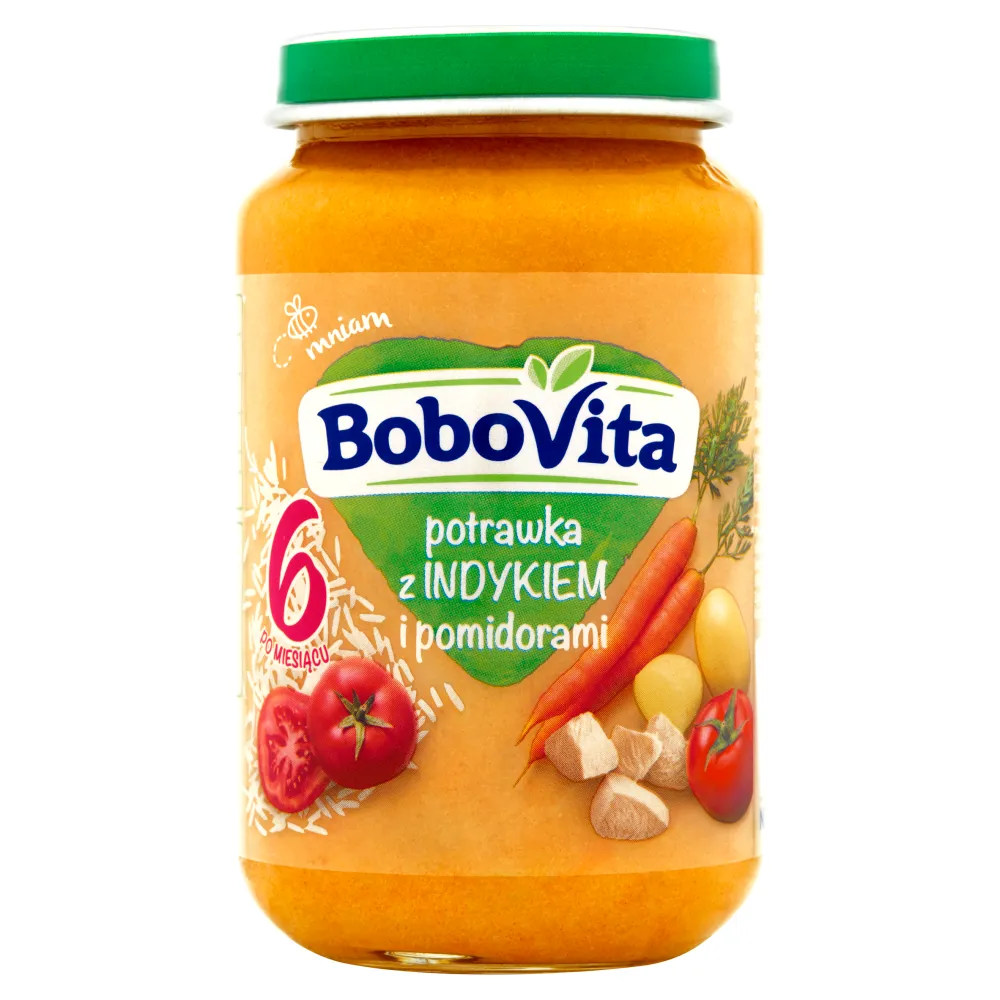BoboVita potrawka z indykiem i pomidorami po 6 miesiącu życia, 190 g