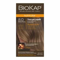 Biokap Nutricolor Farba do włosów 8.0 Jasny Blond, 140 ml