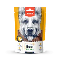 Wanpy Beef Steaks Przysmak dla psa grillowane steki wołowe, 100 g