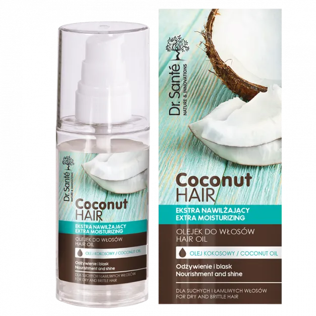 Dr. Santé Coconut Hair Ekstra nawilżający Olejek do włosów, 50 ml