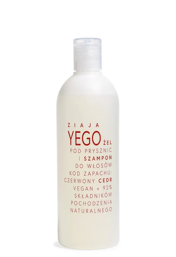 Ziaja Yego Żel pod prysznic i szampon do włosów Czerwony cedr, 400 ml