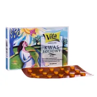 Kwas foliowy Vita, suplement diety, 30 tabletek