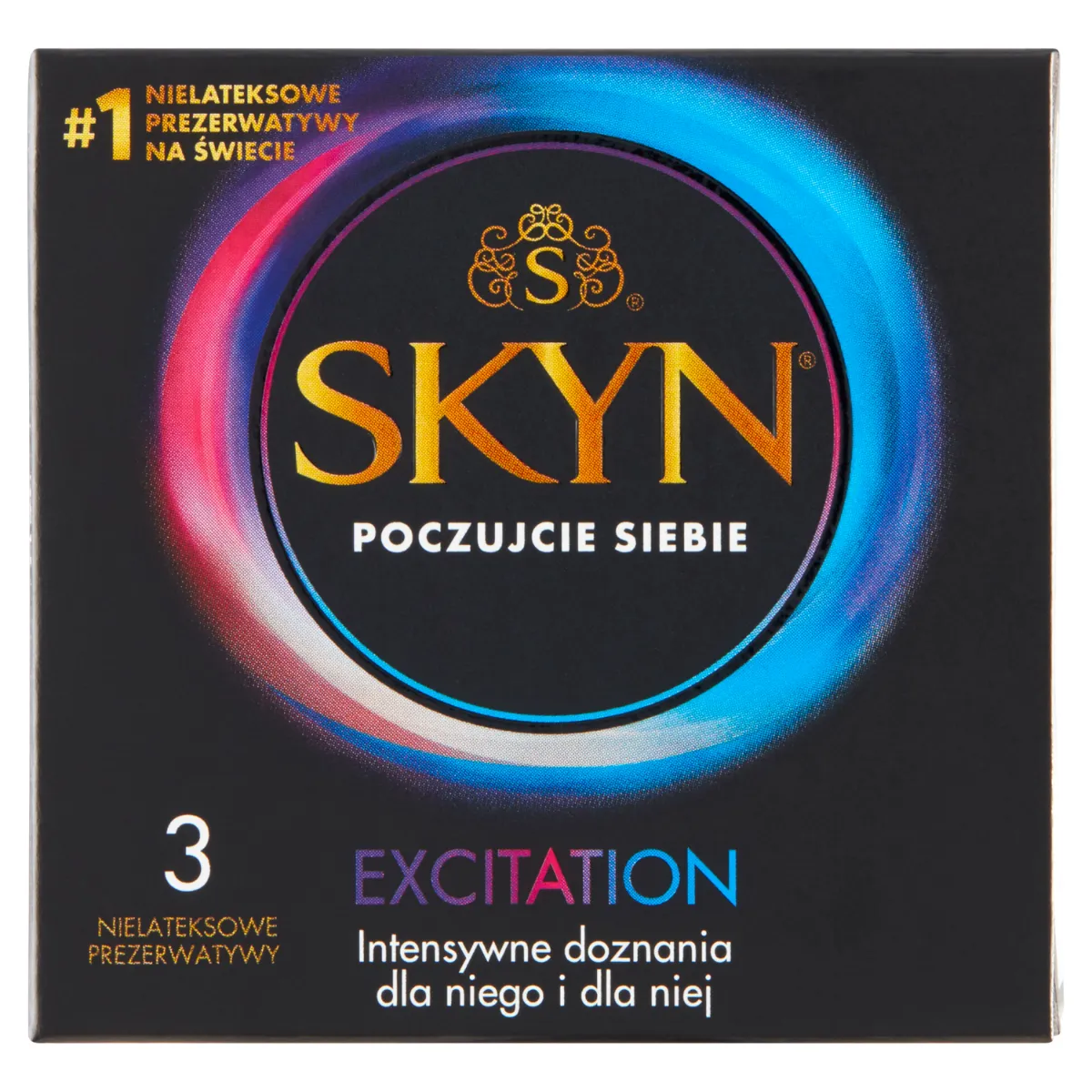 SKYN Excitation nielateksowe prezerwatywy, 3 szt.