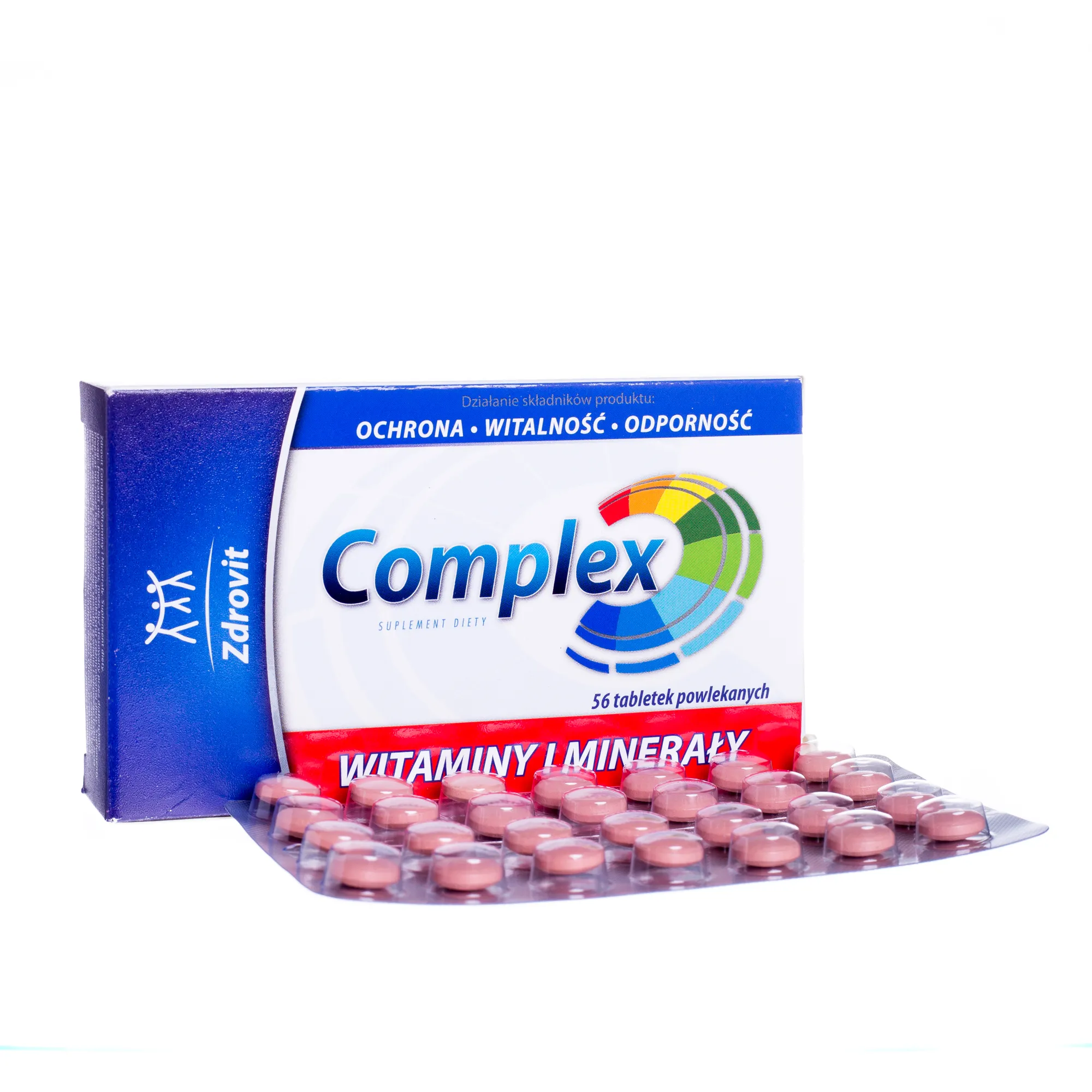 Zdrovit, Complex Witaminy i Minerały, 56 tabletek powlekanych