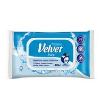Velvet Pure nawilżany papier toaletowy, 1 szt.